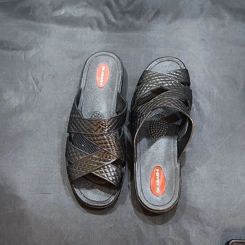 OKABASHI CROSS STRAP WOMEN'S SANDALS - Picture 2 of 16